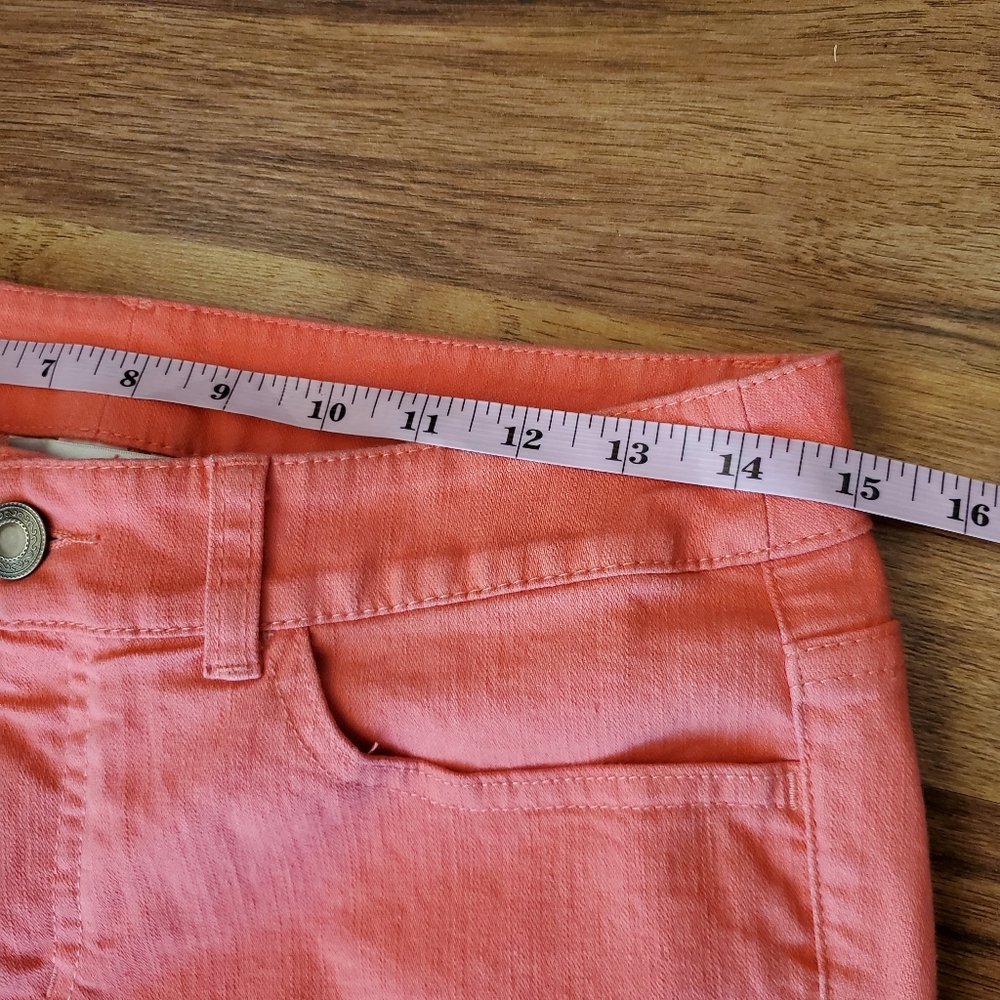 Christopher & Banks Pink Jeans Size 4 Cropped Mid Rise - Picture 6 of 8